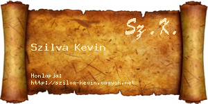 Szilva Kevin névjegykártya